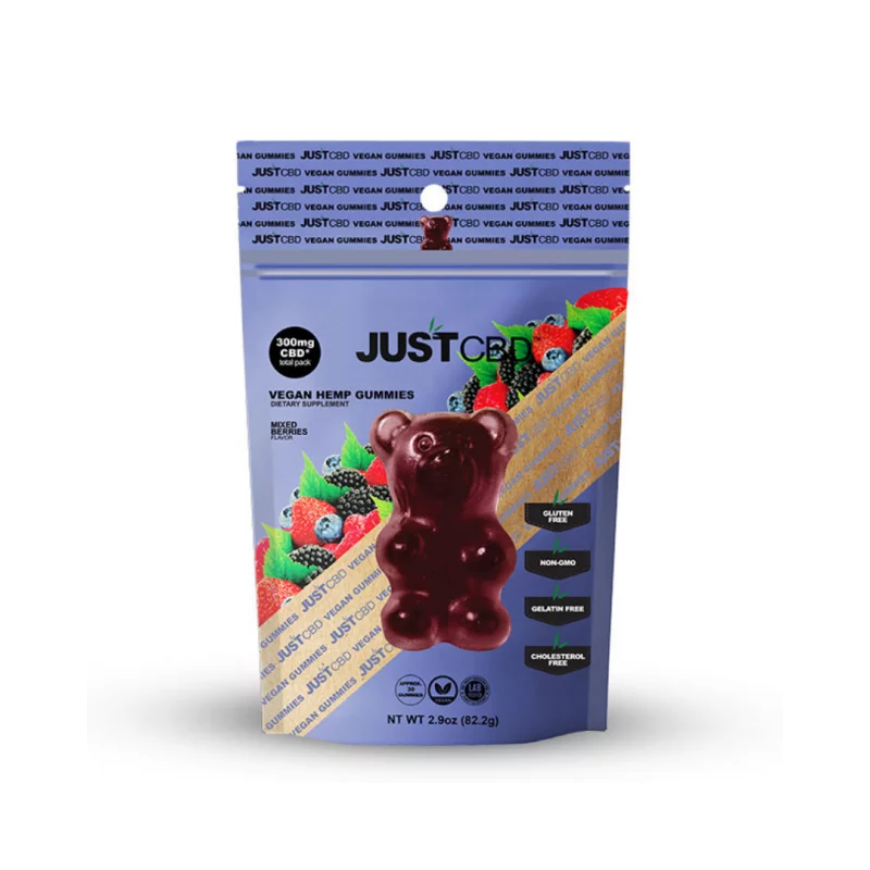 CBD GUMMIES - Vegan - 300mg CBD - JUSTCTBD