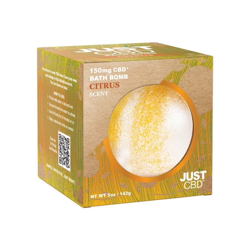 BOMBE DE BAIN AGRUMES - CBD - JUSTCBD