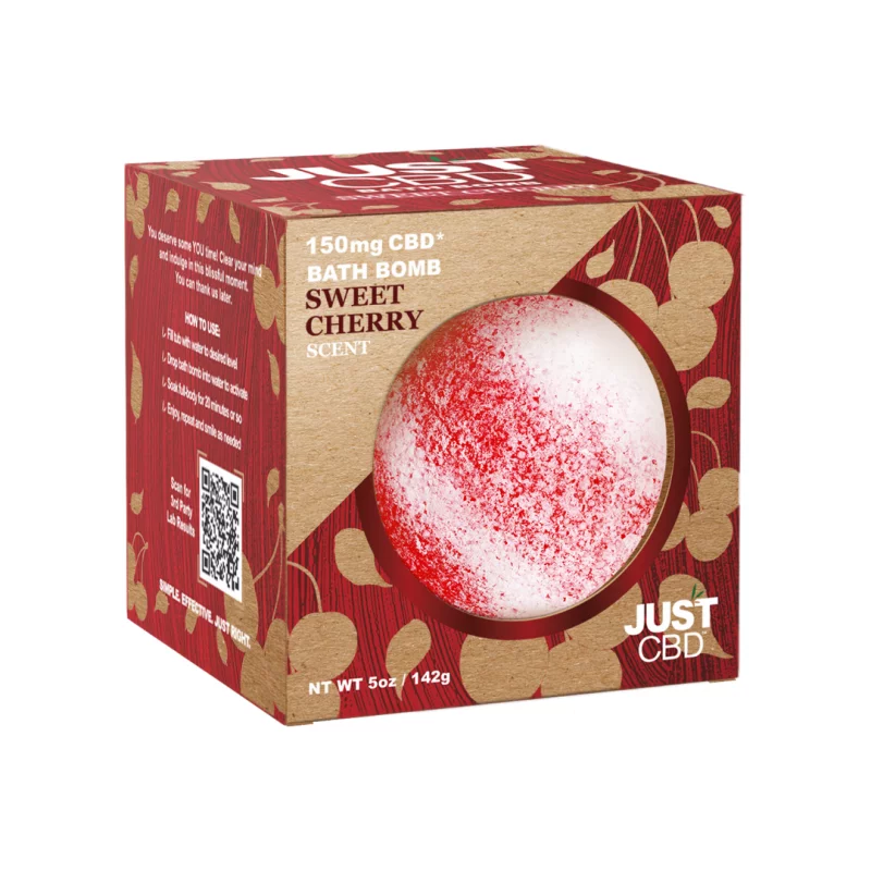 BOMBE DE BAIN CERISE - CBD - JUSTCBD