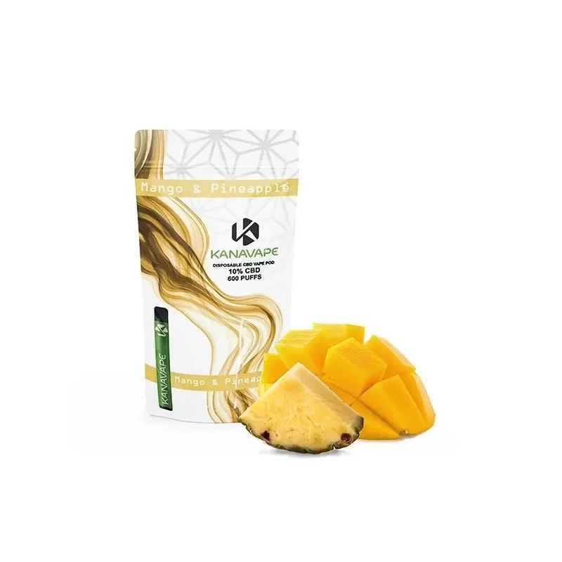 Puff CBD: piña de mango de gota de vape 10% CBD